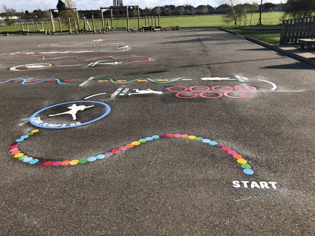 Benefits of playground markings for youth groups