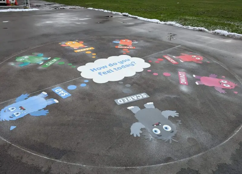 Bright EYFS thermoplastic markings for early years play