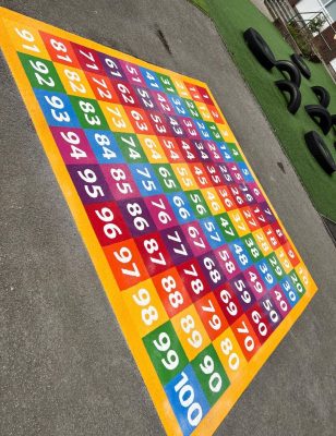 Number Games & Grids Playground Markings