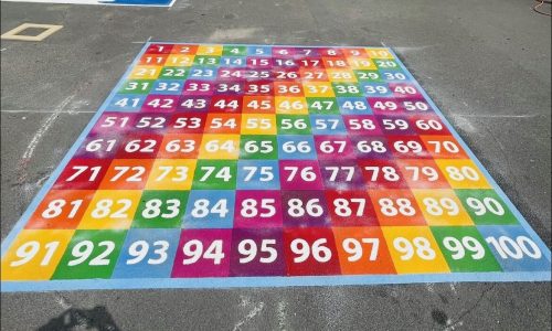 Number Games & Grids Playground Markings