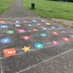 Letter Games Playground Markings