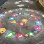 Letter Games Playground Markings