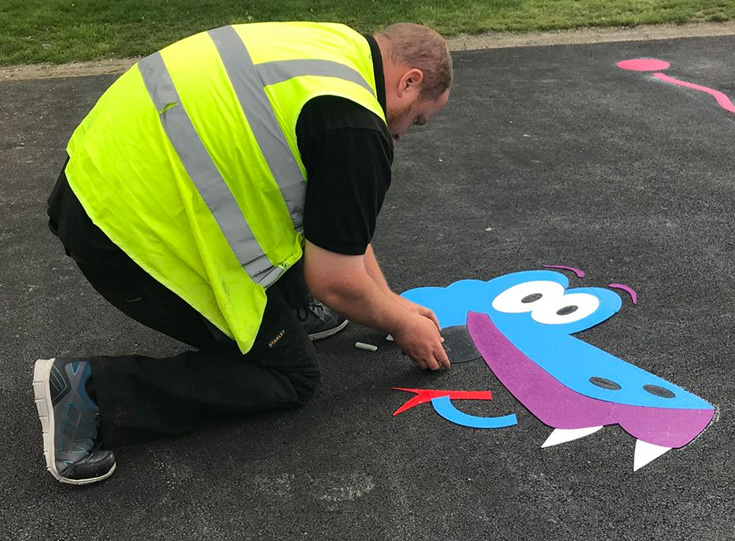 Letter Games Playground Markings