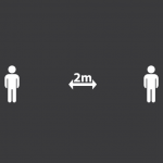 Social Distancing 2m Marking