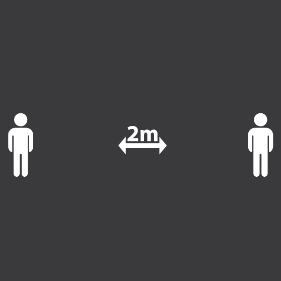 Social Distancing 2m Marking