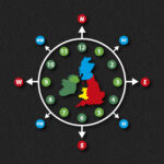 Compass Clock UK Map