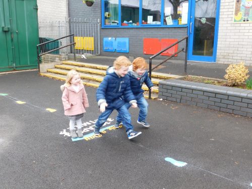 Mile A Day Playground Markings