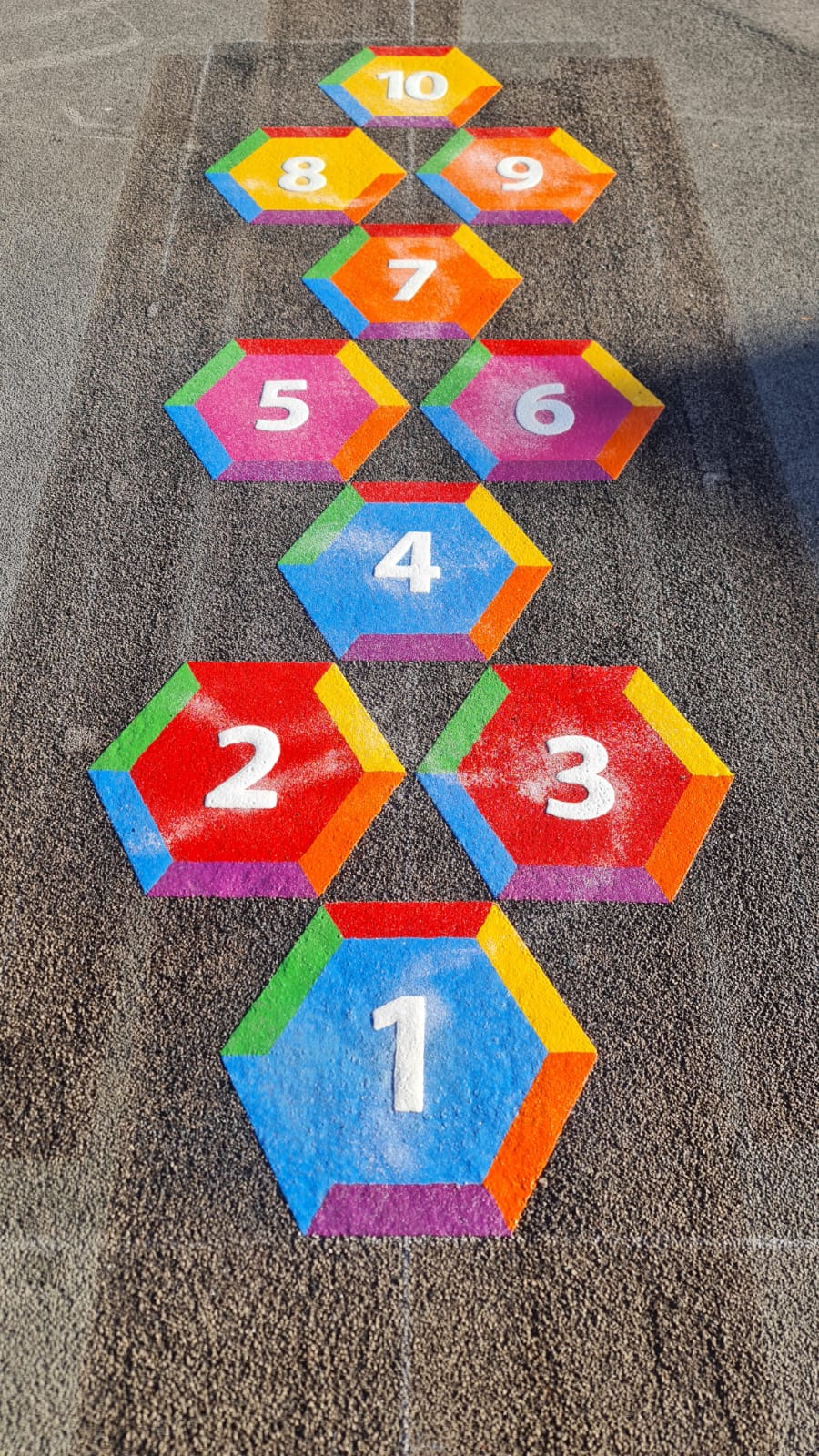 PMHOP10 Hexagonal Hopscotch